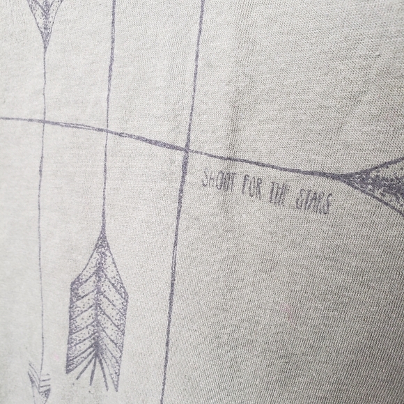 AE Soft&Sexy M green fringe tee shirt - Picture 3 of 7